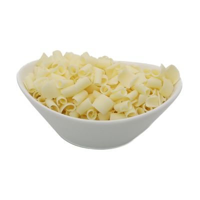 White Chocolate Shaved Curls, OliveNation White Chocolate Curls, Elegant Belgian Chocolate Edible Blossom Curls for Topping, Garnish & Decoration - 5