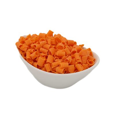 Orange Chocolate Decorating Curls, OliveNation Orange Chocolate Curls, Real White Chocolate - 12 lbs