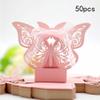 EUBUY 3D Butterfly DIY Wedding Favors Candy Boxes with Ribbons, 50PCS view 2
