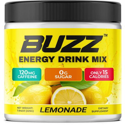 Morning Buzz Energy Drink Powder - Energy Boost - Sugar-Free Energy with Antioxidants - Morning Kick and Sports Nutrition Endurance Product - 30 Servings, Lemonade, 8 Ounces