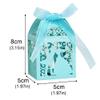 50 Pack Wedding Favor Boxes, Hollow Couple Pattern Wedding Party Favor Boxes with Ribbons, Small Paper Gift Boxes Lace Candy Boxes for Wedding Baby Shower Birthday Party, 2 x 2 x 3 Inch view 3