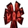 1 Pcs 10" Hand Made Wired Metallic Red Bow Valentine's Day Love Christmas view 1