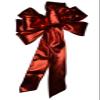 1 Pcs 10" Hand Made Wired Metallic Red Bow Valentine's Day Love Christmas view 2