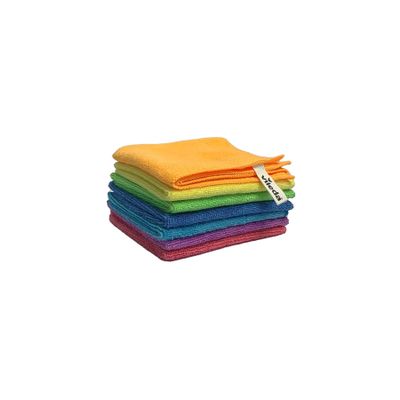 MAPOOR Vileda Colors Lot de 7 Chiffons de Nettoyage Multi-usages en Microfibre 100% Microfibre Multicolore 30 x 30 cm
