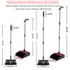 YEDECOR Broom and Dustpan Set for Home with 52.4in Long Handle, Upright and Lightweight Dust pan and Brush Combo Store Sweep Set for Kitchen Room Office Lobby Floor Cleaning view 2