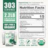 biophix Organic Spirulina Powder, 2.2 Lbs 100% Pure Spirulina Blue Green Algae Powder, Vegan, Non GMO, Non-Irradiated, USDA Certified, Best Protein Superfood view 4