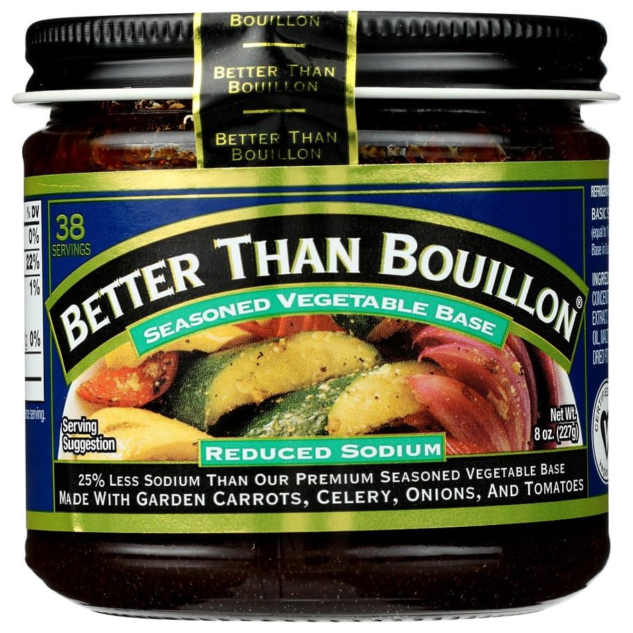 Better Than Bouillon Reduce Sodium Roasted Beef Base, 8 OZ (Pack of 6)