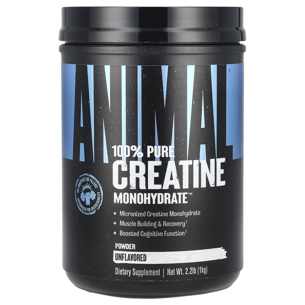 Animal Micronized Creatine, Monohydrate Powder, Unflavored, 2.2 lb (1 kg)