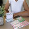 20 PC Pink and Green Sisterhood Notecards | Sorority Inspired | Blank Inside view 4
