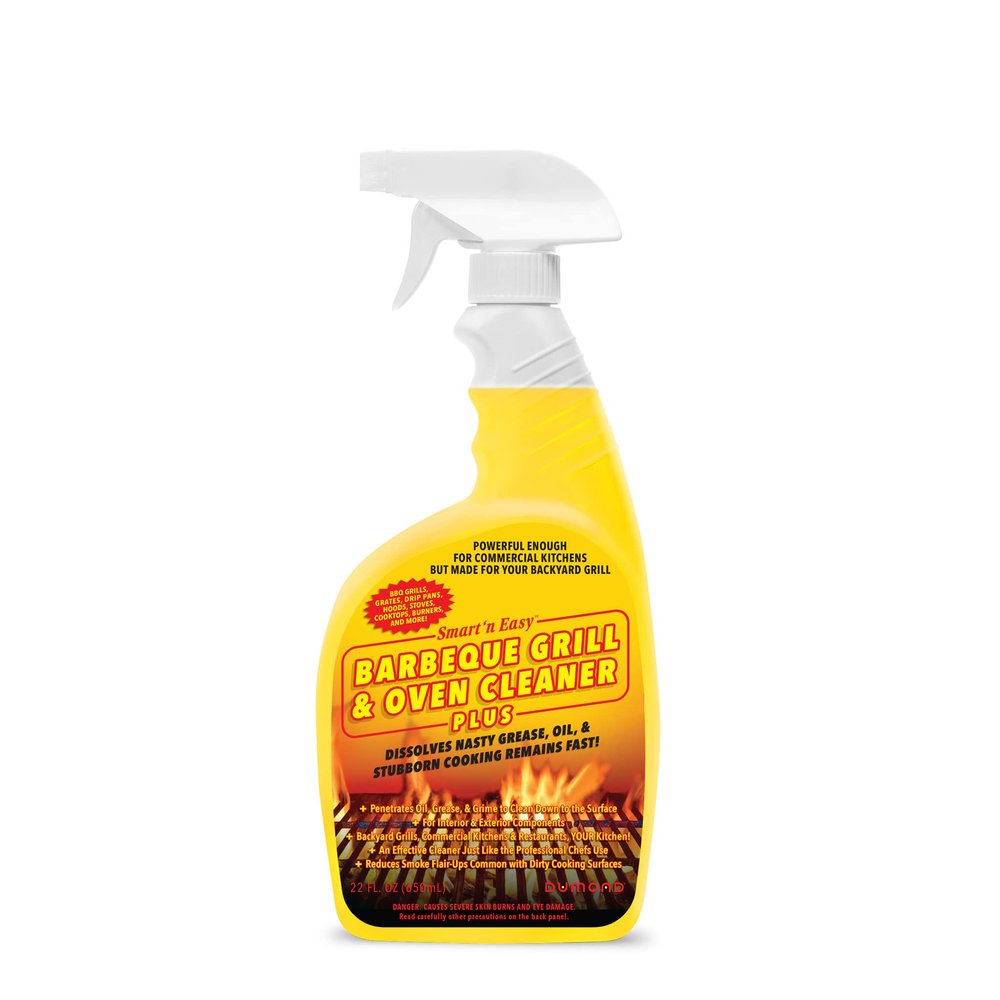 Smart 'n Easy Barbecue Grill & Oven Cleaner Plus - For BBQ Grills, Ovens, Stoves, Drip Pans, Cooktops, Burners, PLUS More! - Removes Oil, Grease, Cooking Remains - Chef's Choice - 22oz Spray