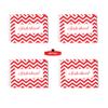 20 PC Red and White Sisterhood Notecards | Sorority Inspired | Blank Inside view 1