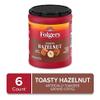 Folgers Toasty Hazelnut Flavored Ground Coffee, 9.6 Ounce Canister (Pack of 6) view 2