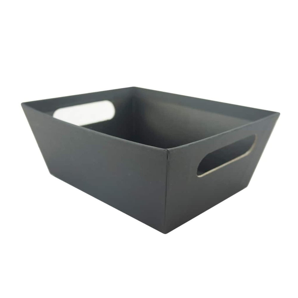 Black Gift Basket with Handles