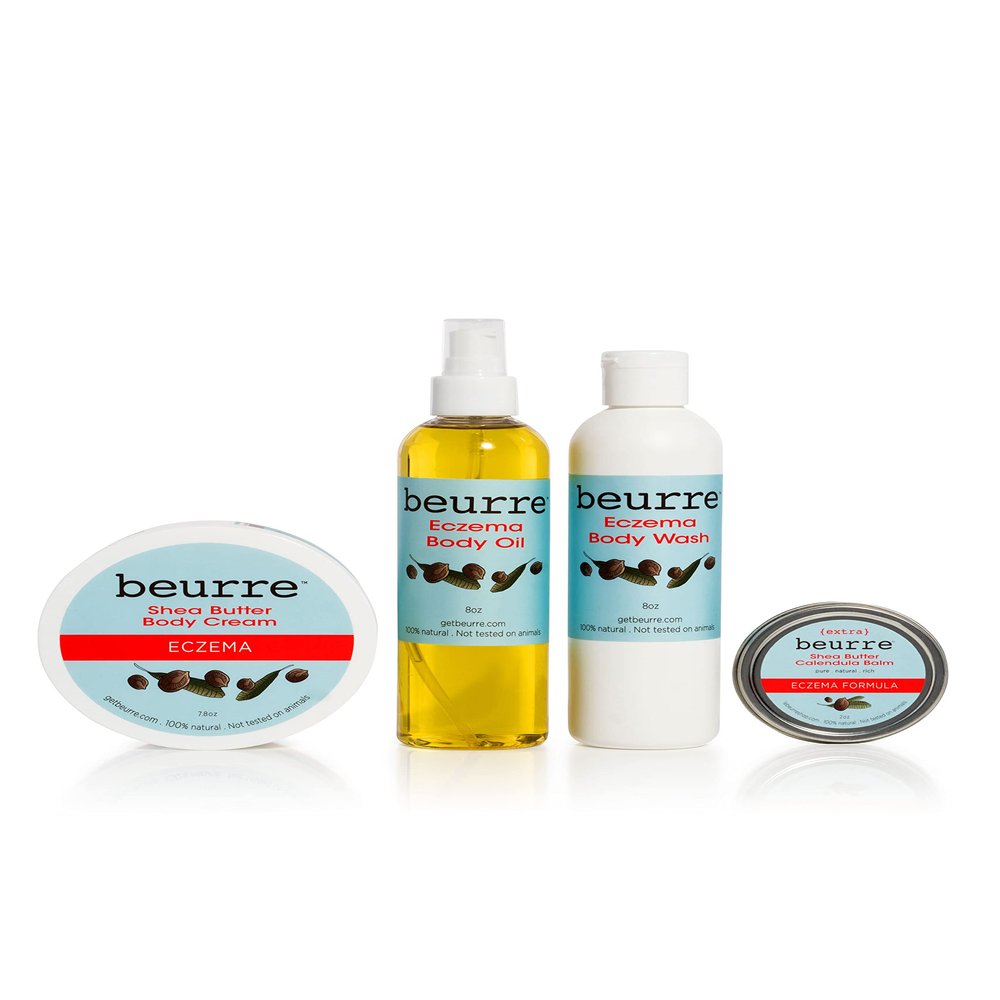 Beurre Shea Butter Eczema Bundle - Natural Relief - Vegan - Moisturizing - PERFECT FOR ECZEMA PRONE SKIN