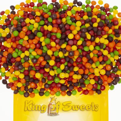 Original Chewy Candy - Assorted Fruit Flavors 1 Pound Old School Candy Great for Movie Nights and More in a Bulk Resealable King of Sweets Bag