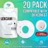 Lexcam Adhesive Patches Pre-Cut for Dexcom G7 & Stelo, Pack of 20 Patches, Waterproof, Transparent Overpatches for Continuous Glucose Monitoring, Sensor is NOT Included view 4
