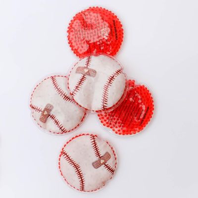 BOO BOO BALL Kids Ice Packs for Injuries (2-Pack) | Non-Toxic, Reusable Gel Ice Packs | Hot & Cold Therapy Aid Kit for Kids | Safe & Effective Mini First Aid kit | Keychain aid kit - Baseball