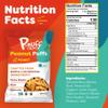 Pnuff Crunch Peanut Butter Puffs - Healthy Snacks, Low Calorie Snacks, Gluten Free Snacks, Vegan Snack, High Protein, Keto, Office Snacks, as Seen on Shark Tank - Savory Variety, 4 Oz Bag (Pack of 15) view 2