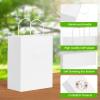 100pcs White Kraft Paper Bags with Handles Mixed Size Gift Bags Bulk,Craft Grocery Shopping Retail Birthday Party Favors Wedding Sacks Restaurant Takeout, Business view 3