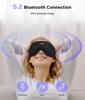 LC-dolida Sleep Mask Bluetooth Headphones Weighted Sleeping Mask 3D Eye Mask Pressure Relief Night Sleep Eye Mask Music Sleeping Headphones for Side Sleepers Meditation Gifts for Men Women view 4