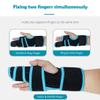 2 Finger Splint Brace Hand Wrist Support Universal for Left or Right Hand Two Trigger Finger Splint Adjustable Finger Straightening Immobilizer for Boxer Fractures, Arthritis, Mallet Finger, Sprains, Metacarpal Fractures, Broken Fingers Pain Relief view 4