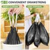 132 Count-Small Trash Bags, 4 Gallon Trash Bag Drawstring,Bathroom Garbage BagsTear-Free Garbage Bags Plastic Wastebasket Liners for Toilet Home Office and Bedroom(Black) view 3