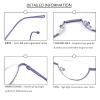 REAVEE 2 Pack Retro Designer Half Frame Reading Glasses for Women Men Spring Hinge Half Moon Readers Stylish Slim Eyeglasses with Pouch, Pink and Purple 4.0 view 2