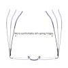 REAVEE 2 Pack Retro Designer Half Frame Reading Glasses for Women Men Spring Hinge Half Moon Readers Stylish Slim Eyeglasses with Pouch, Pink and Purple 4.0 view 4