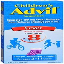 Advil Children's Suspension, Grape 4 oz (Pack of 5)