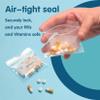 100 Packs Pill Bags BPA Free Pill Pouch 3 x 2.75'' Small Bag with Write-on Label Seal Waterproof Reusable Clear Ziplock Pill Pouches for Travel Medicine Organizer, Jewelry and Small Craft Pieces view 3