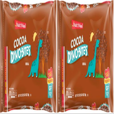 Malt-O-Meal Cocoa Dyno Bites Gluten Free Kids Breakfast Cereal, Family Size Bulk Bagged Cereal, 25 Ounce - 1 count (Pack of 2)
