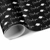 InterestPrint Customized Senior 2023 Gift Wrapping Paper Personalized Name Graduation Wrapping Paper Black Monogram Wrap Paper Roll 58x23 for Women Men Kids Boys Girls Graduation 3 Roll view 3