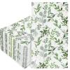 AnyDesign Greenery Guest Napkins 3 Ply Disposable Green Leaves Napkins Spring Summer Plants Dinner Hand Napkin for Wedding Baby Shower Party Supplies Kitchen Bathroom Table Decor, 80 Pack view 1