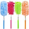 4 Pack 13" to 30" Extendable Feather Duster Kit, Washable Duster Head, Microfiber Duster for Office, Car, Window, Furniture view 1