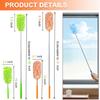 4 Pack 13" to 30" Extendable Feather Duster Kit, Washable Duster Head, Microfiber Duster for Office, Car, Window, Furniture view 2
