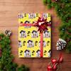 InterestPrint Personalized Photo Wrapping Paper Custom Class of 2024 Yellow Gift Wrapping Paper Roll with Printed Face Senior 2024 Gift for High School College Graduate 5 Roll view 4