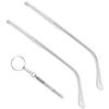 1 Pair Metal Glasses Replacement Arms and Multifunctional 3 in 1 Screwdriver Glasses Repair ToolsEyewear Frame Temple Replacement Accessories for Thin Metal Glasses, SunglassesTransparent view 1