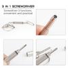 1 Pair Metal Glasses Replacement Arms and Multifunctional 3 in 1 Screwdriver Glasses Repair ToolsEyewear Frame Temple Replacement Accessories for Thin Metal Glasses, SunglassesBlack view 4