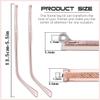 1 Pair Metal Glasses Replacement Arms and Multifunctional 3 in 1 Screwdriver Glasses Repair ToolsEyewear Frame Temple Replacement Accessories for Thin Metal Glasses, SunglassesRose Gold view 2