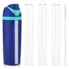 19 oz Replacement Straws for Owala FreeSip, 6PCS Reusable Plastic Straws with Cleaning Brush for Owala Flip Insulated Stainless Steel Water Bottle 19oz Tumbler Accessories Parts (White) view 1