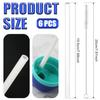 19 oz Replacement Straws for Owala FreeSip, 6PCS Reusable Plastic Straws with Cleaning Brush for Owala Flip Insulated Stainless Steel Water Bottle 19oz Tumbler Accessories Parts (White) view 3