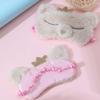 2pcs Plush Eye Mask for Sleeping Cute Lightweight Blindfolds for Boys and Girls Adults for Travel Nap and Deep Sleep Soft and Design view 4