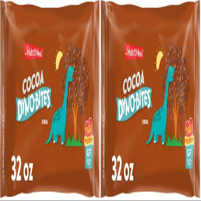 Malt-O-Meal Cocoa Dyno Bites Gluten Free Kids Breakfast Cereal, Kids Breakfast Cereal, 32 Ounce - 1 count (Pack of 2)