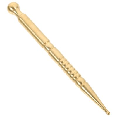 Healeved Brass Acupoint Tool for Trigger Point Massage Acupressure Pen for Muscle Relief and Improved Circulation Portable Massage Hand Tool Acupressure Stick