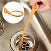 5pcs Plastic Sink Drain Dredge Pipeline Hook Hair Cleaning Tool Kitchen Cleaning Supplies view 2
