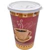 VeZee 16oz - Disposable Printed Colored Tea & Coffee Cups with Flat Tear-Back White Lid For Thanksgiving - Perfect For Hot/Cold Drink, Coffee, Tea & Hot Soup : |250 Count view 1