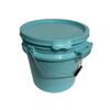 3.5 Gallon ISMART Bucket Patented Side Holder Food Safe Heavy Duty Material Aqua Blue with lid view 1
