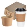 Pantryware Coffee Sleeves for 10-20oz Cups - Case Pack of 1000 CT, Natural Kraft Brown. Pack of 1000 Count view 1