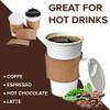 Pantryware Coffee Sleeves for 10-20oz Cups - Case Pack of 1000 CT, Natural Kraft Brown. Pack of 1000 Count view 2