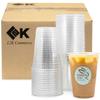 L2K [50 Pack] 16 oz Clear Coffee Cups, Clear Plastic Cup, Disposable Cups, Iced Coffee Cup (50 Cups) view 1